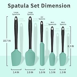 Coukre Silicone Spatula Set of 5,High Temperature