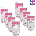 Emoly 8 Pack Portable Disposable Urine Bags, Pee Bags Emergency Car Toilet for Camping Travel Traffic Jam Inpatients Men Women Children Brief Relief Sickness Vomit, Pink
