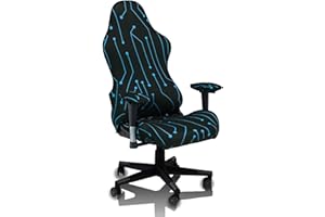 QYZDLM Gaming Chair Covers Slipcovers, 3D Printing Stretchable Elastic Computer Reclining Gaming Chair Seat Cover with Armrest Cover (No Chairs)(N)