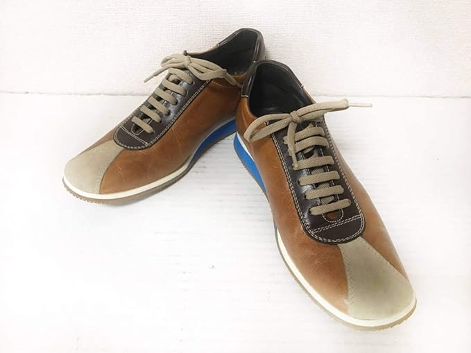 Amazon Co Jp ミュウミュウ Miumiu スニーカー メンズ ブラウン ダークブラウン アイボリー 中古 服 ファッション小物