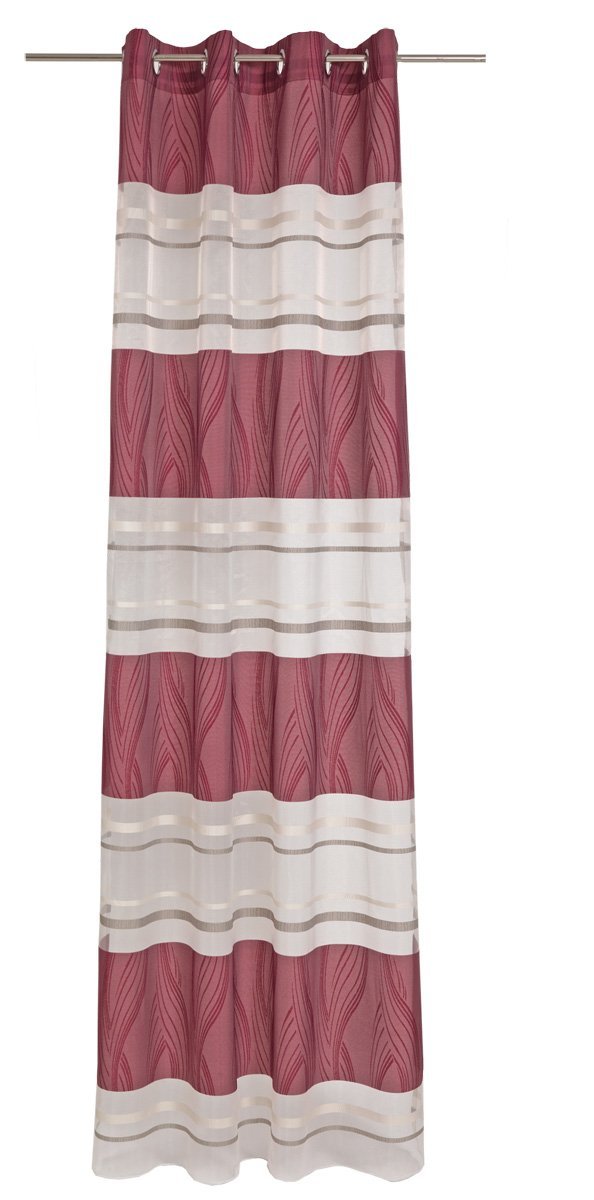 Deko Trends Paganini 6236789 30 Curtain Fabric 245.0 x 137,0 x 245.0 cm white/red/taupe