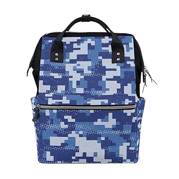 blue camo diaper bag