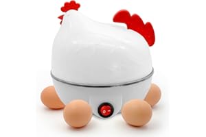 Egg Poacher | 7-Egg Capacity Chicken Shape Electric Egg Boiler,Electric Egg Poacher, Egg Boiler Machine for Hard, Medium, Sof
