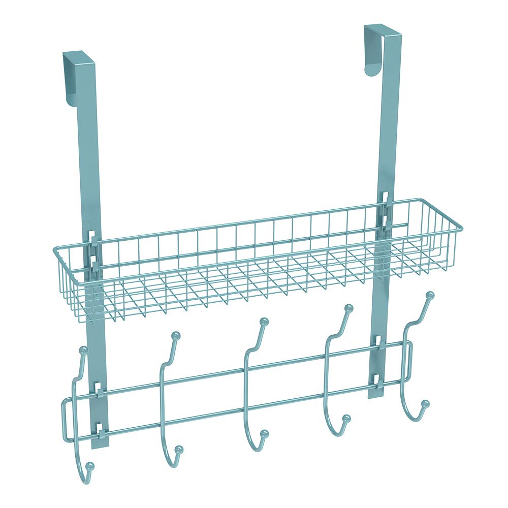 Best Over Door Coat Rack Shelf Basket