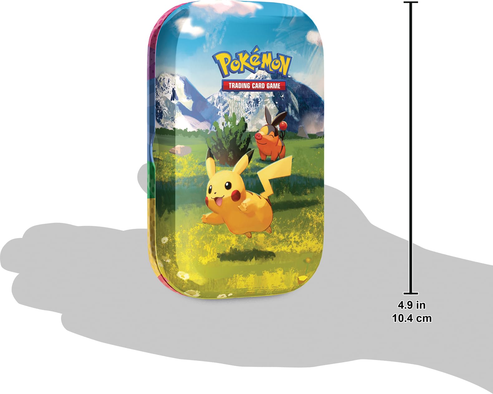 Pokémon-Sammelkartenspiel: Mini-Tin-Box Mega-Entwicklung – Erhabene Helden: Pikachu und Floink (1 Stickerbogen, 1 Pokémon-Bildkarte und 2 Boosterpacks) 7