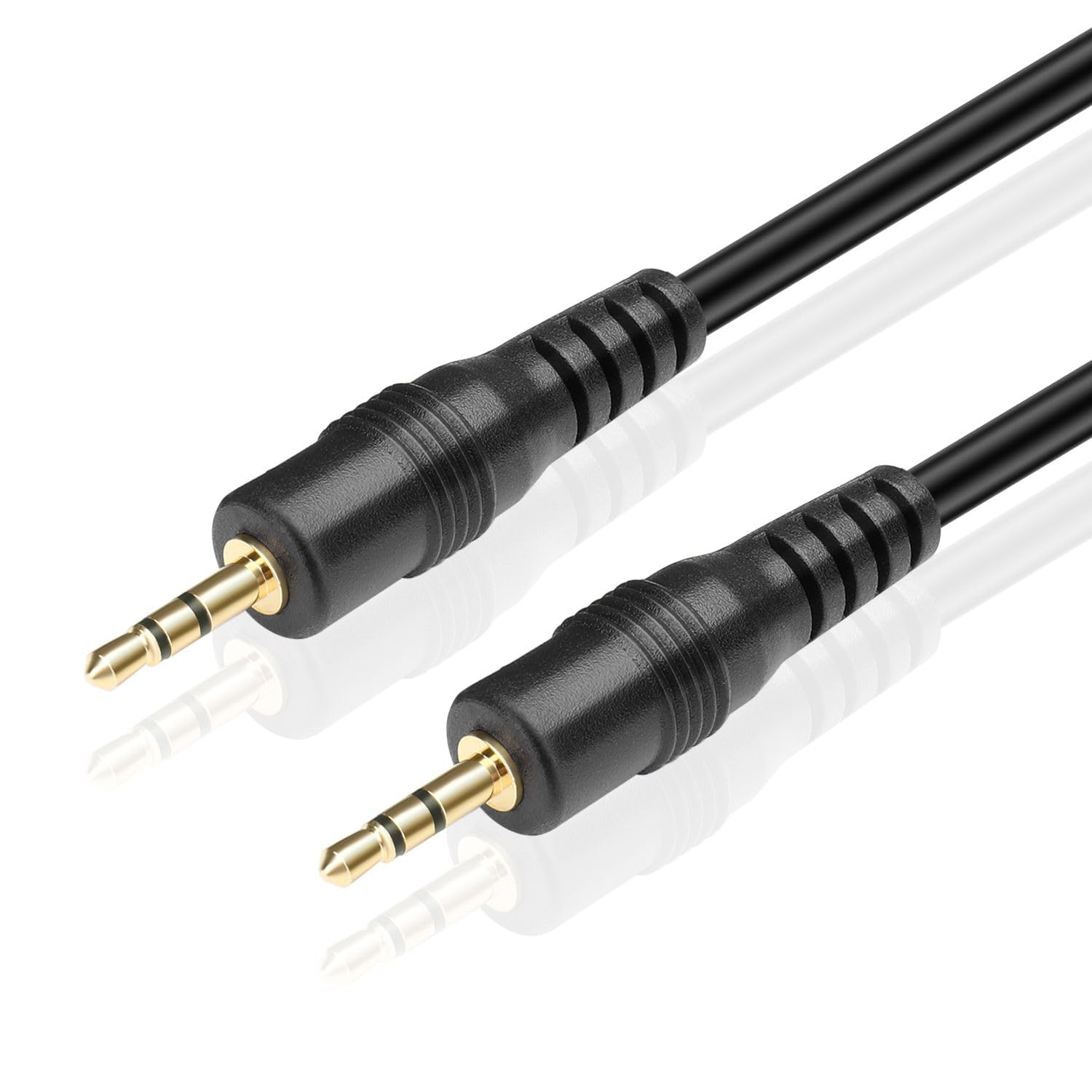 Photo 1 of TNP 6FT Male to Male 2.5mm Stereo Headset Headphone Jack Gold Plated Connector Wire Cord Plug