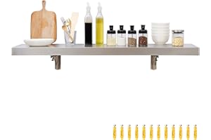 SWOTCATER Concession Shelf 48" L x 12" W, Stainless Steel Folding Serving Food Shelf, Drop Down Wall Mount Shelving for Food Truck Trailer Serving Window (Load-Bearing 100LB)