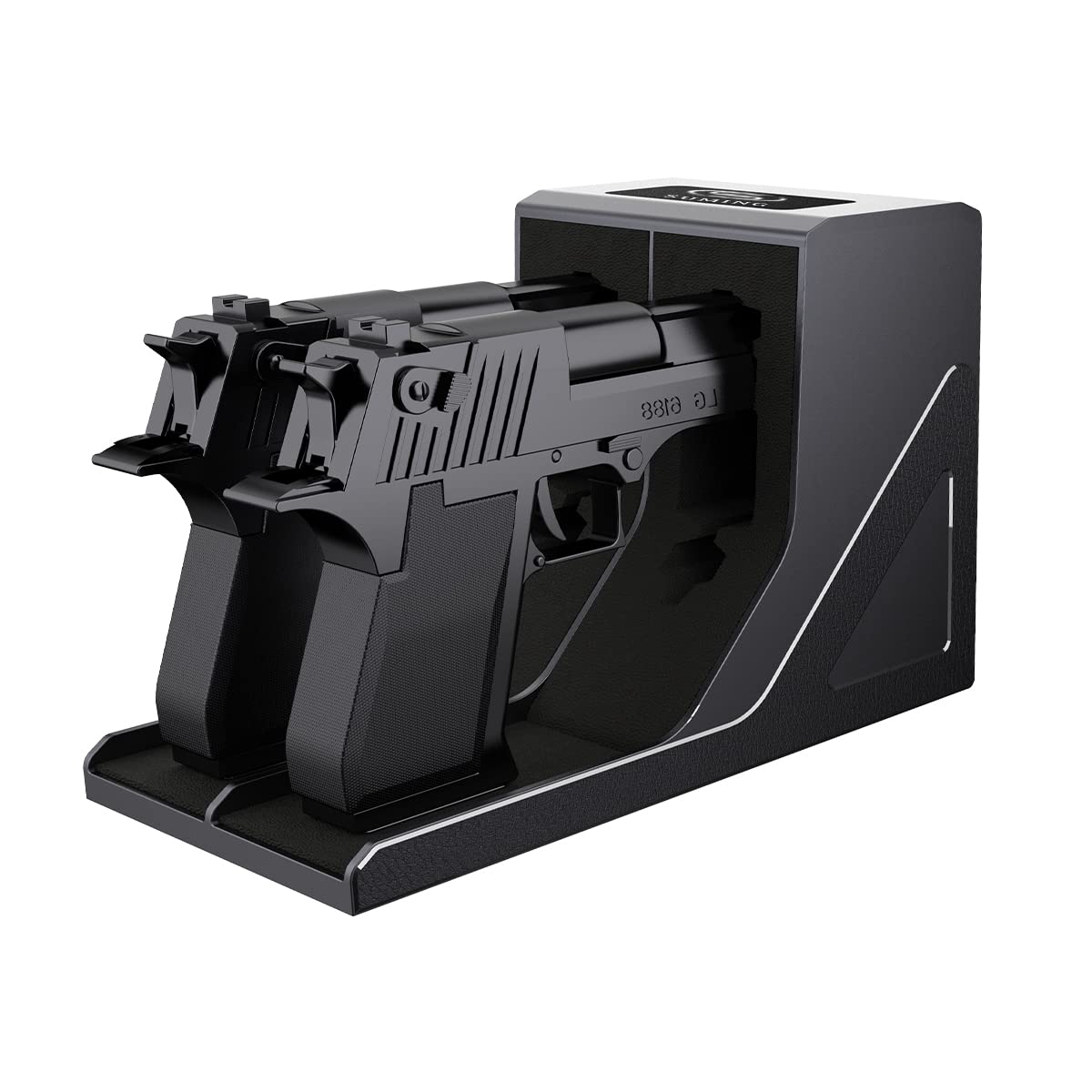 Photo 1 of SUMING Universal Pistol Rack, Handgun Rack Pistol Holder for Gun Safe, Gun Holder Protective Pistol Stand Gun Storage Fit Most Handguns