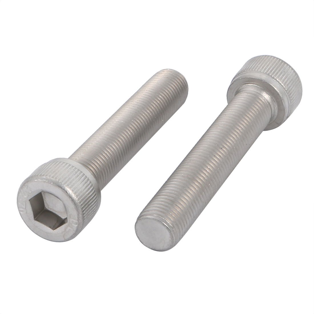 Sourcingmap M10x50mm 1mm Pitch 304 Stainless Steel Hex Socket Head Cap Screws Bolts 2pcs