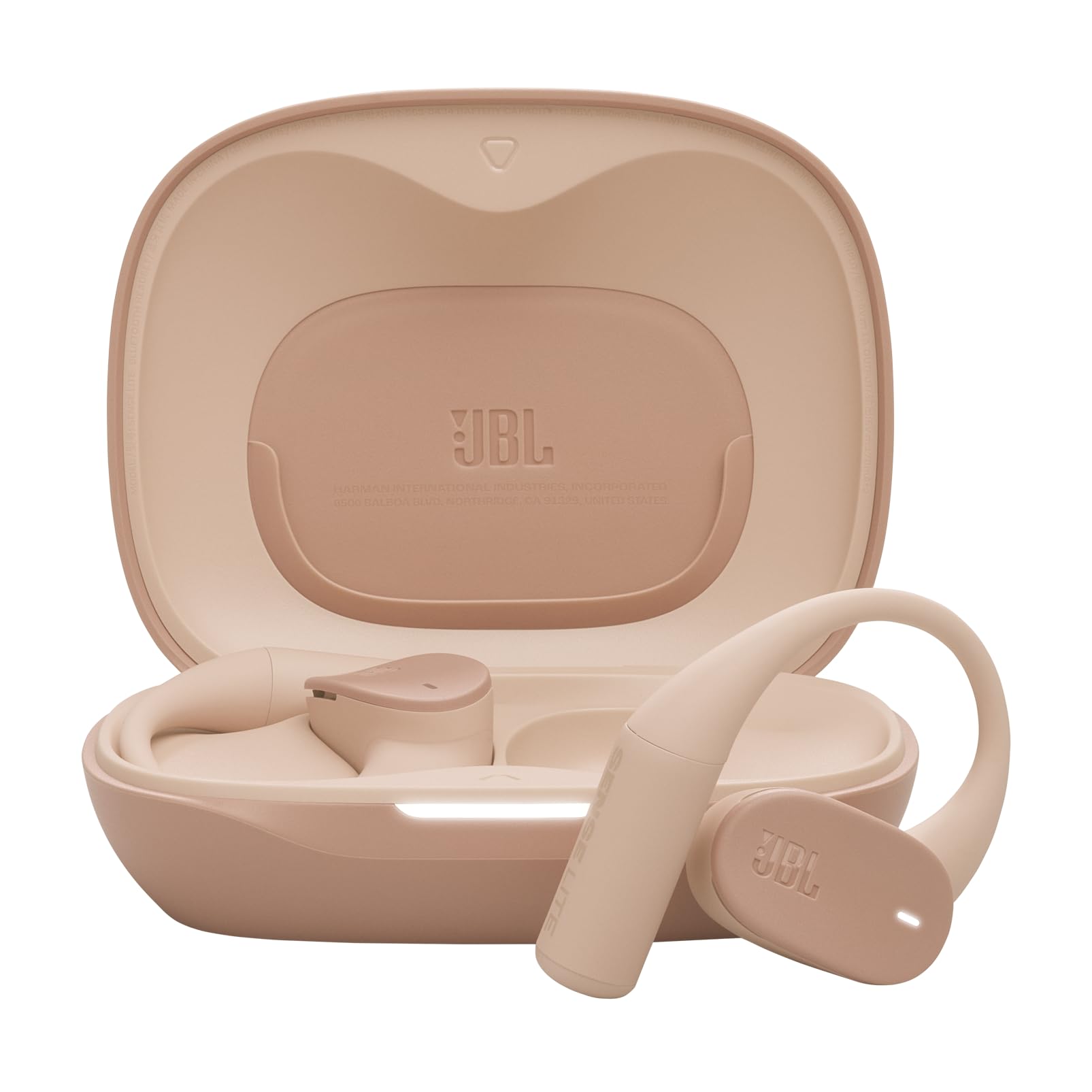 JBL Sense Lite kabellose Open-Ear-Kopfhörer mit Ohrbügel-Design und Luftleitung, JBL OpenSound-Technologie, 32 Stunden Spielzeit, IP54 Wasser-/Staubschutz, kompatibel mit JBL Headphones App, Beige
