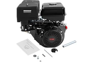 LIAPDG Gasoline Engine, 420CC Gasline Powered Engine 15Hp Go Kart Motor Single Cylinder 4 Stroke OHV Hand Pull Start Multi-Use Motor Fuel Consumption Rate ≤374g/Kw. H