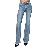 Risen Women's Mid Rise Bootcut Jeans (US, Waist, 32, Regular, Medium)