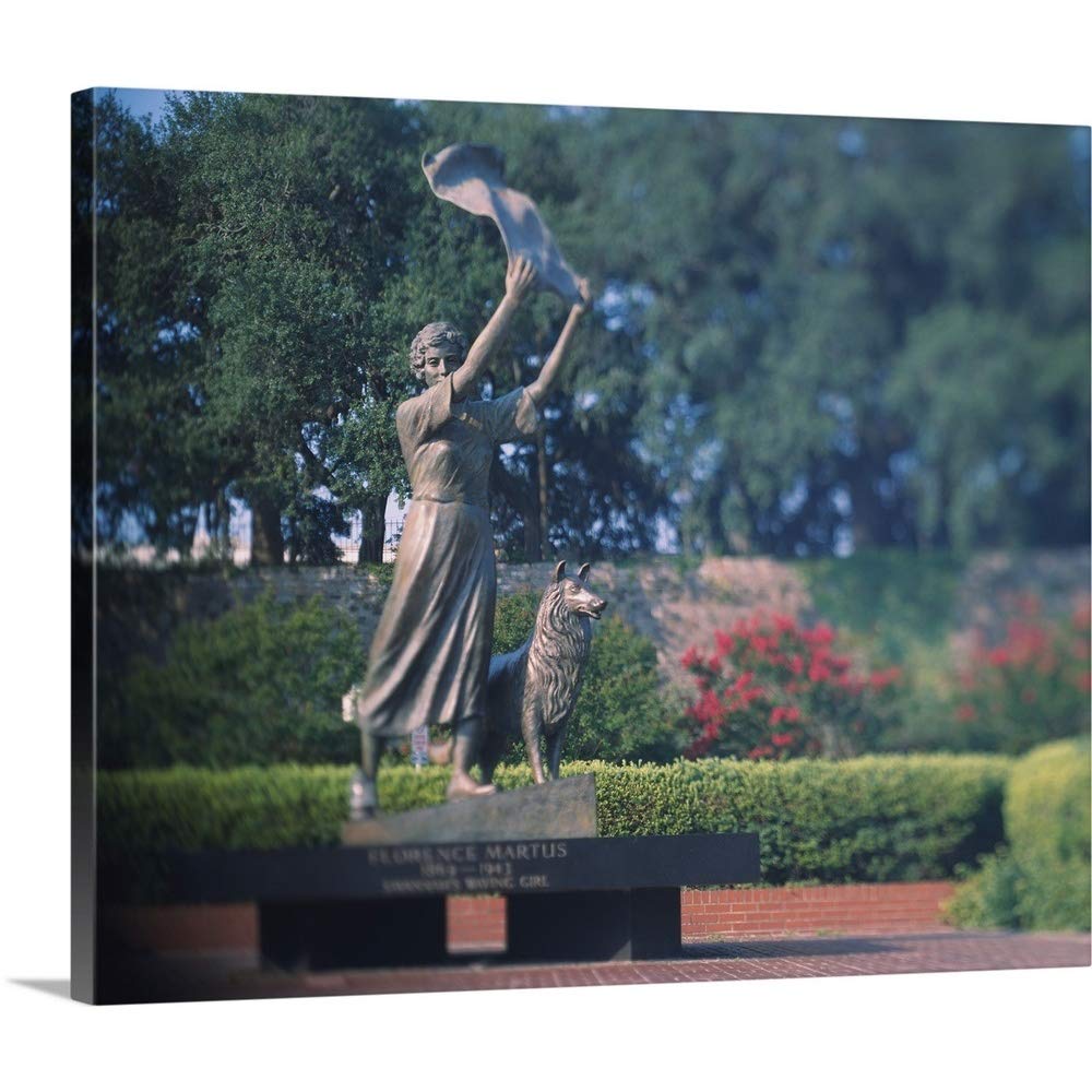 Best Savannah Waving Girl Garden Statue