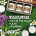 Scented Candles - Wildflowers - Decorative Aromatherapy - Handmade in The USA with Only The Best Fragrance Oils - 3 x 4-Ounce Soy Candles