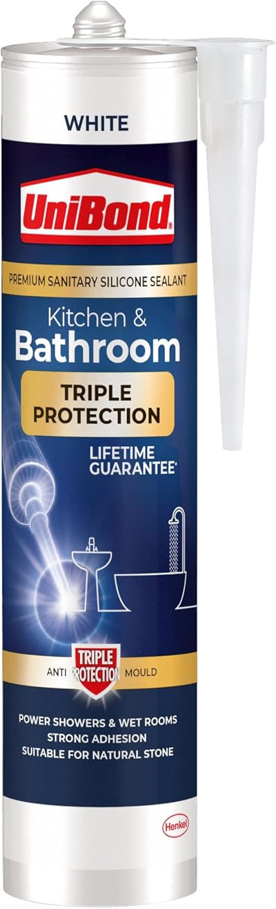 Unibond Triple Protection Stop Mould Sealant White 291g Cartridge