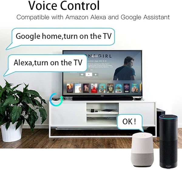 WiFi IR Control Hub Smart Home Blaster Control Remoto inalmbrico por Infrarrojos a travs de la aplicacin Smart Life Tuya Trabaja con Alexa Home Negro
