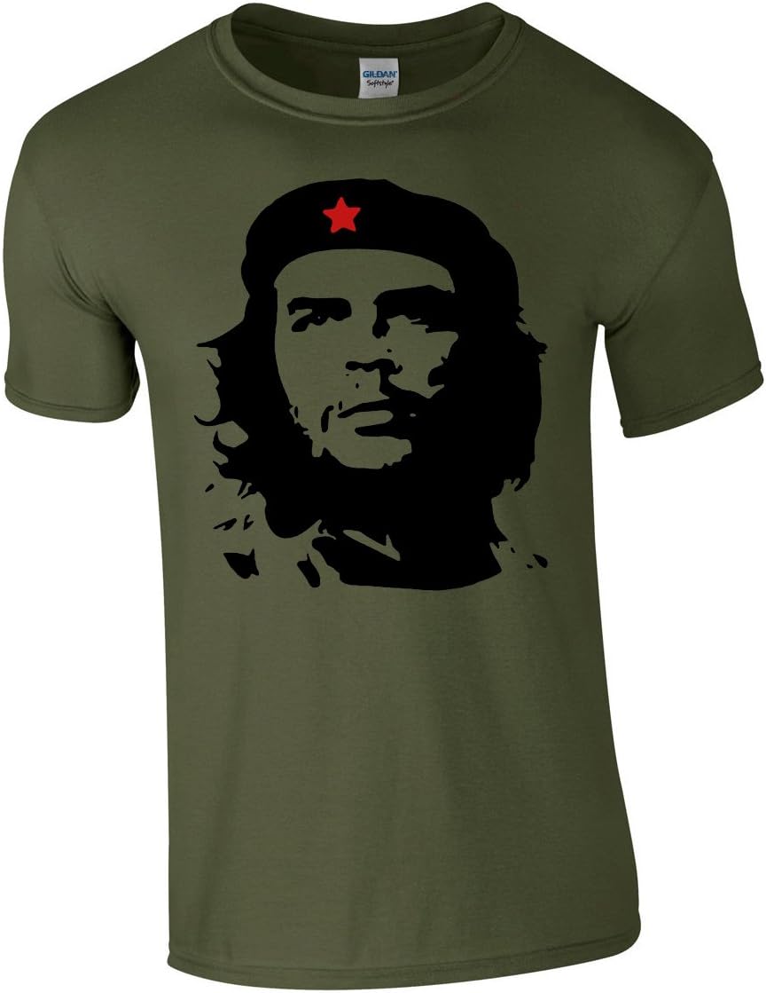 Che Guevara Face Silhouette Iconic Retro Political Revolution Cuba Mens T Shirt