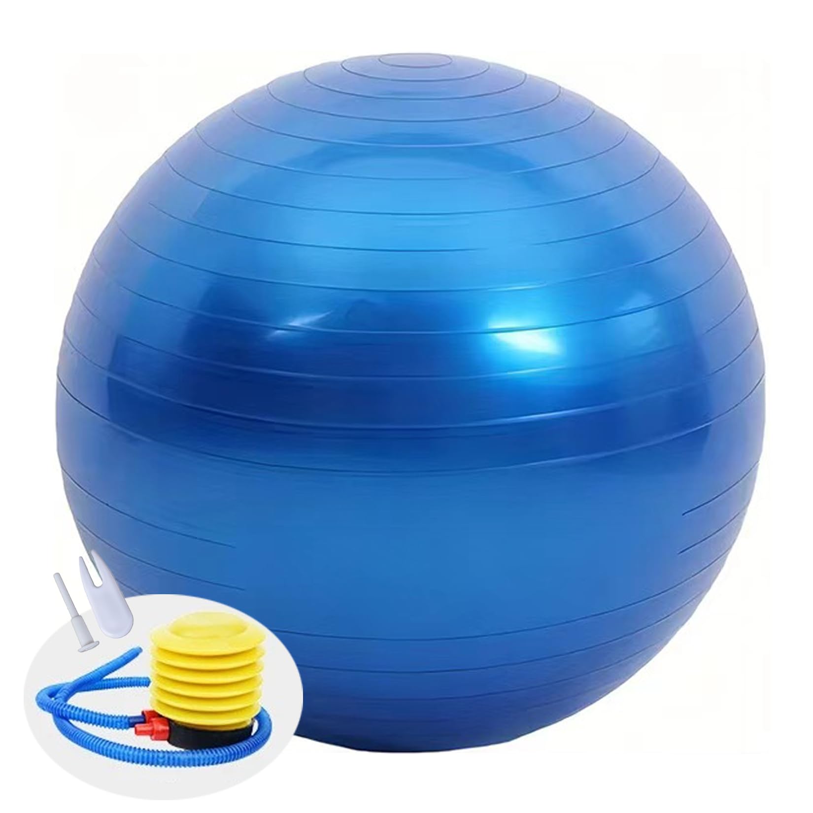 Kojoon Yoga Ball 55cm Non-Slip Exercise Ball Gymnastics Ball Anti-Burst Fitness Balls Yoga Exercise Seat Ball