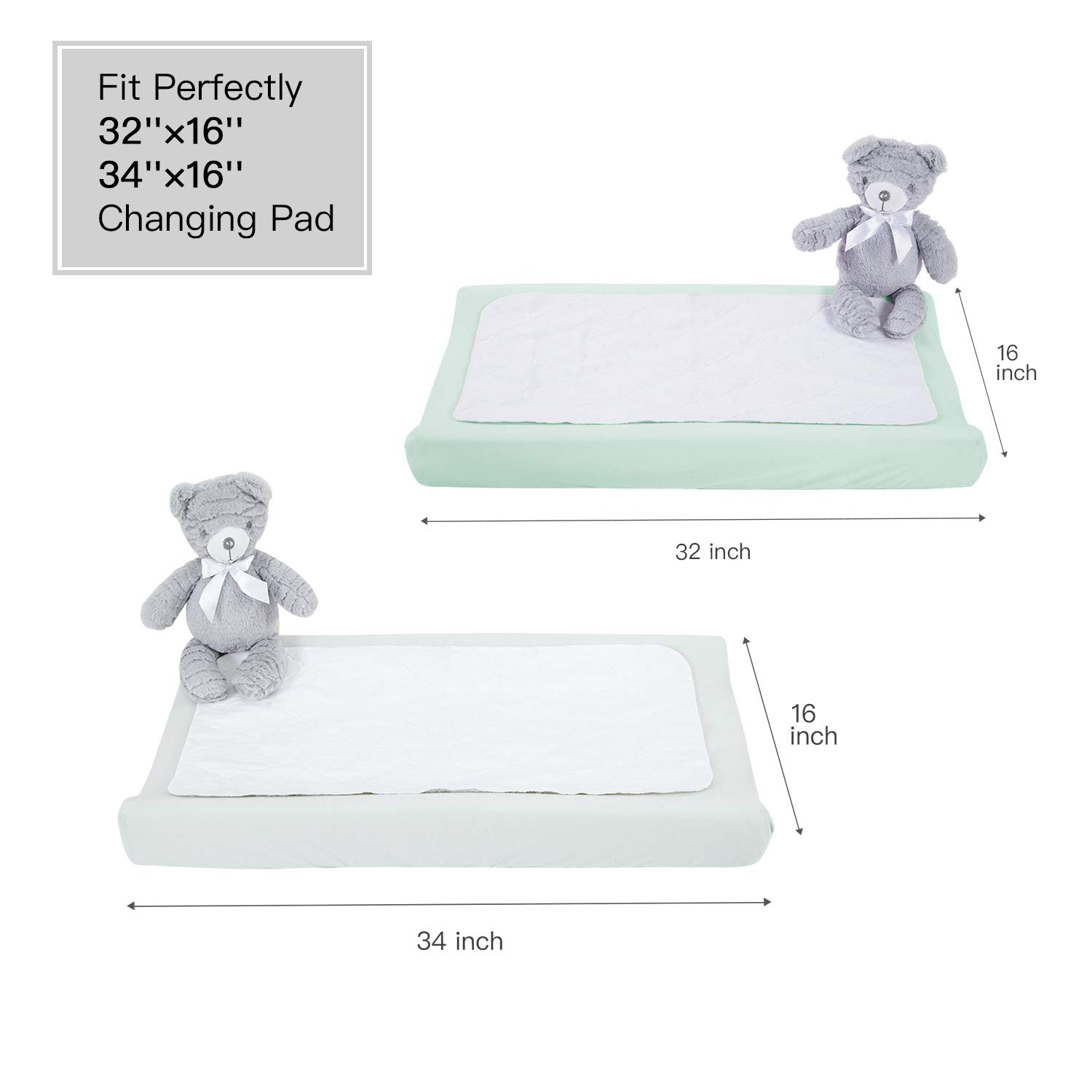 34 inch changing pad cover