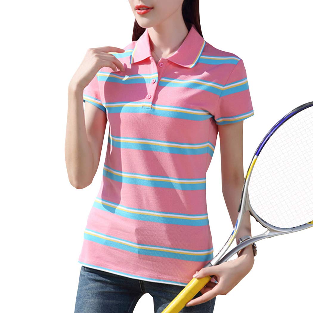 Mua Kukaki クカキ ゴルフウエア レディース ポロシャツ 半袖 ボーダー 綿 かわいい テニスウエア バトミントン スポーツウェア 襟付き カットソー 夏 3色 M 4xl Tren Amazon Nhật Chinh Hang 21 Fado