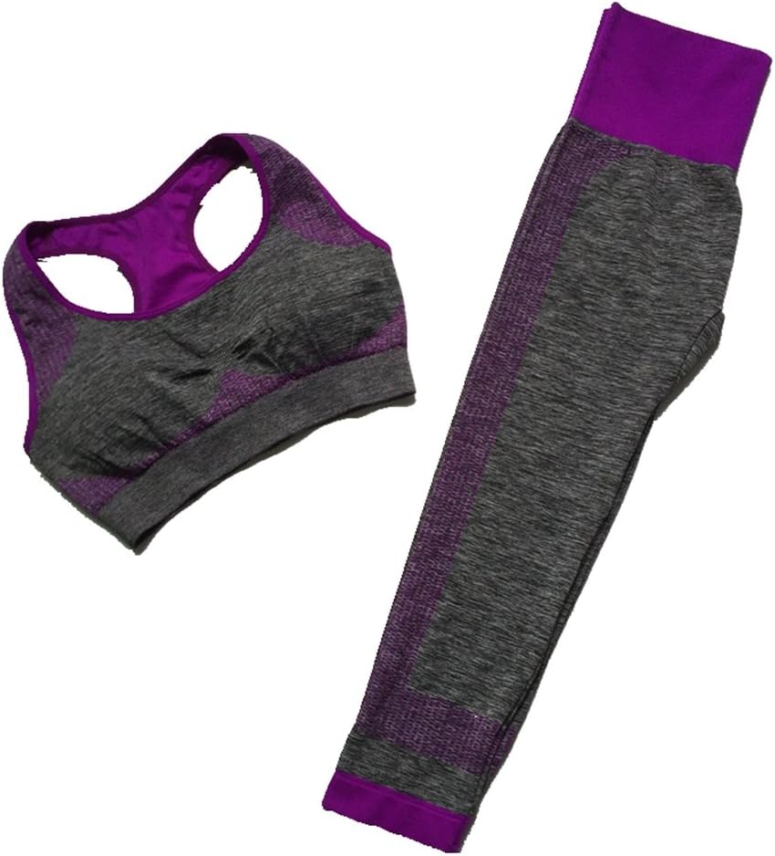 Women's 2 Pieces Fitness Sports Set Yoga Workout Sports Bra Pants Leggings Set