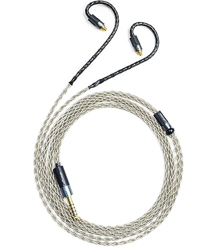 Amazon.com: GUCraftsman MMCX 6N Single Crystal Silver 2.5mm/4.4mm