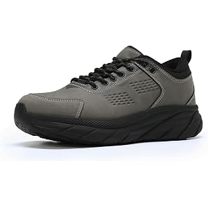 YOUTHUP Men's Waterproof Hiking Shoes Lightweight Trail Walking Sneakers | Cushioning Comfortable Non Slip Athletic for Gym W