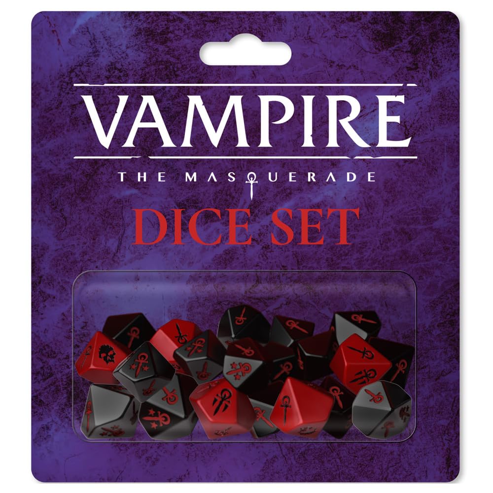 Renegade Game Studio | Vampire The Masquerade - Dice Set | Role-Playing Game Accessory