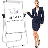 MaxGear Large White Board with Stand, 36" x 24" Big