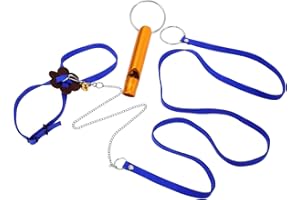 Luxshiny Tortoise Pulling Rope and Turtle Pet Leash Harness, Small Size, Blue Cotton Strap, Outdoor Walking Leash for Pet Tor