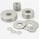 AMLOOPH M12 Washer 24mm OD 13mm ID 1.5mm Thick 20 Pack A2 304 Stainless view 6
