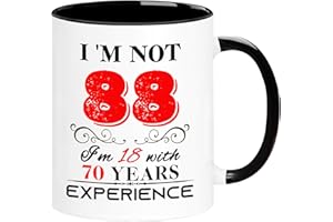 ERYUWOZA 1936 88th Birthday Mug for Women Men, Turning 88 Year Old Birthday Gifts for Mom, Dad, Grandma, Grandpa, Wife, Husband, Daughter, Sister, Best Friends, Coworkers, Her, Him, 11oz Coffee Cup