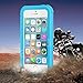 Waterproof iPhone 5/5S/SE Case, EFFUN IP68 Certified Waterproof Dustproof Snowproof Shockproof Case Cover Fully Sealed Underwater Cover with Built-in Screen Protector for iPhone 5/5S/SE Light Blue