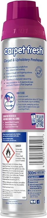 1001 Carpet Fresh Pet Thai Orchid & Passionfruit 6x300ml Aerosol view 3