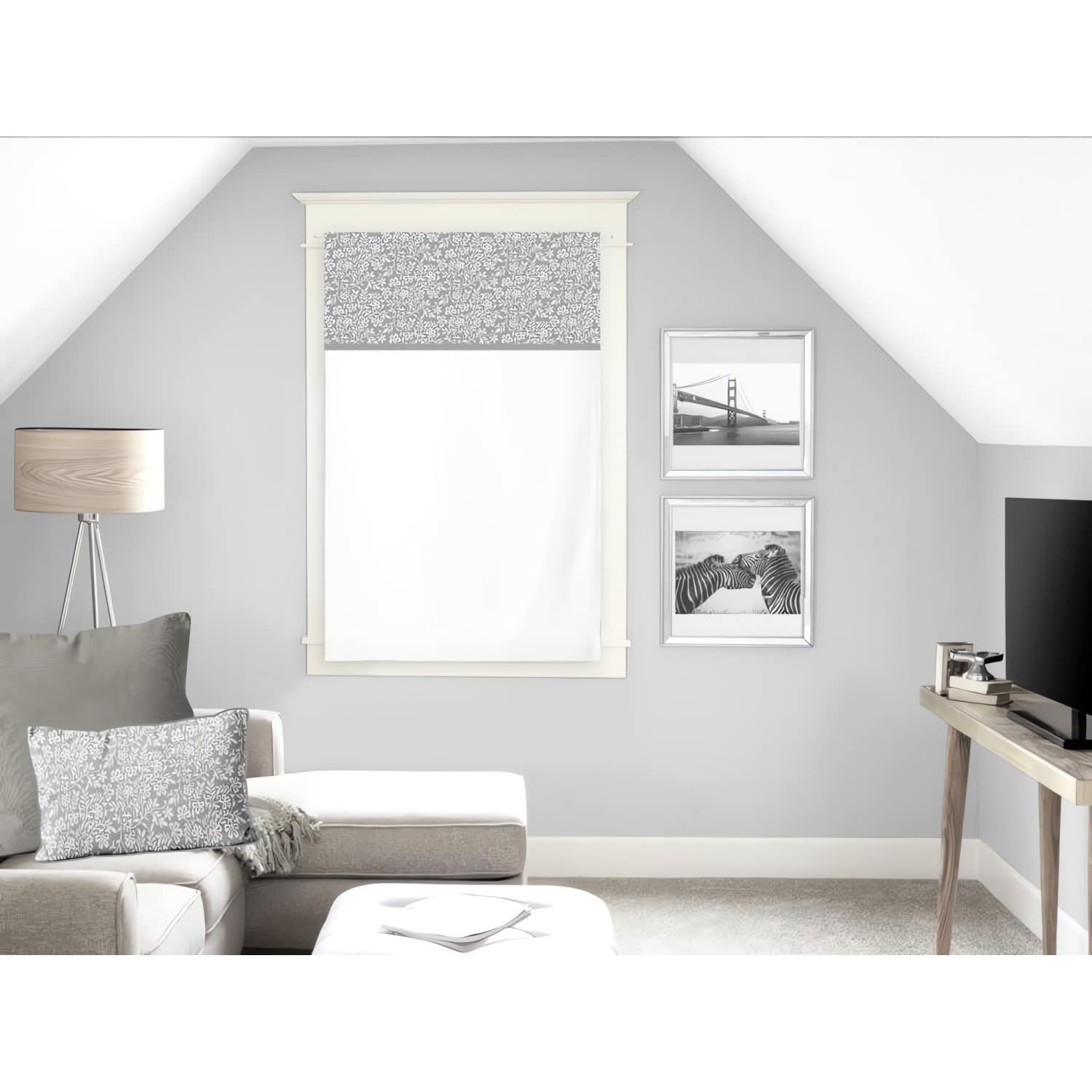 Soleil d'ocre Half Curtain 60 x 90 cm Grey