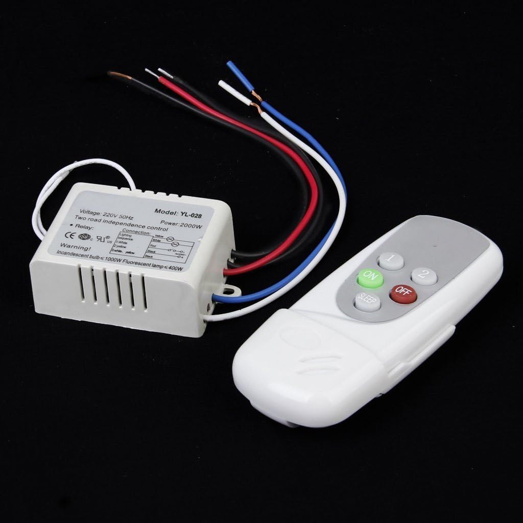 NAMVO Wall Switch and Remote Control 2-Way On/Off Digital 220V-240V Wireless Switch Light Radio - Image 5