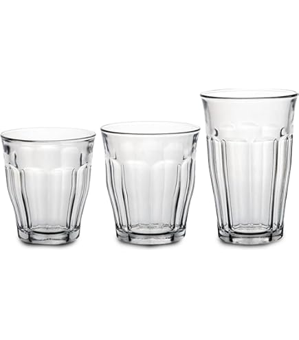 Lot De 6 Verres Duralex Picardie 17,62 Oz – Fabrication Française, Design Cœur, Solides