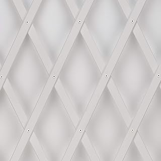 Trepls Rankgitter ausziehbar aus PVC 1,00x2 m Bianco