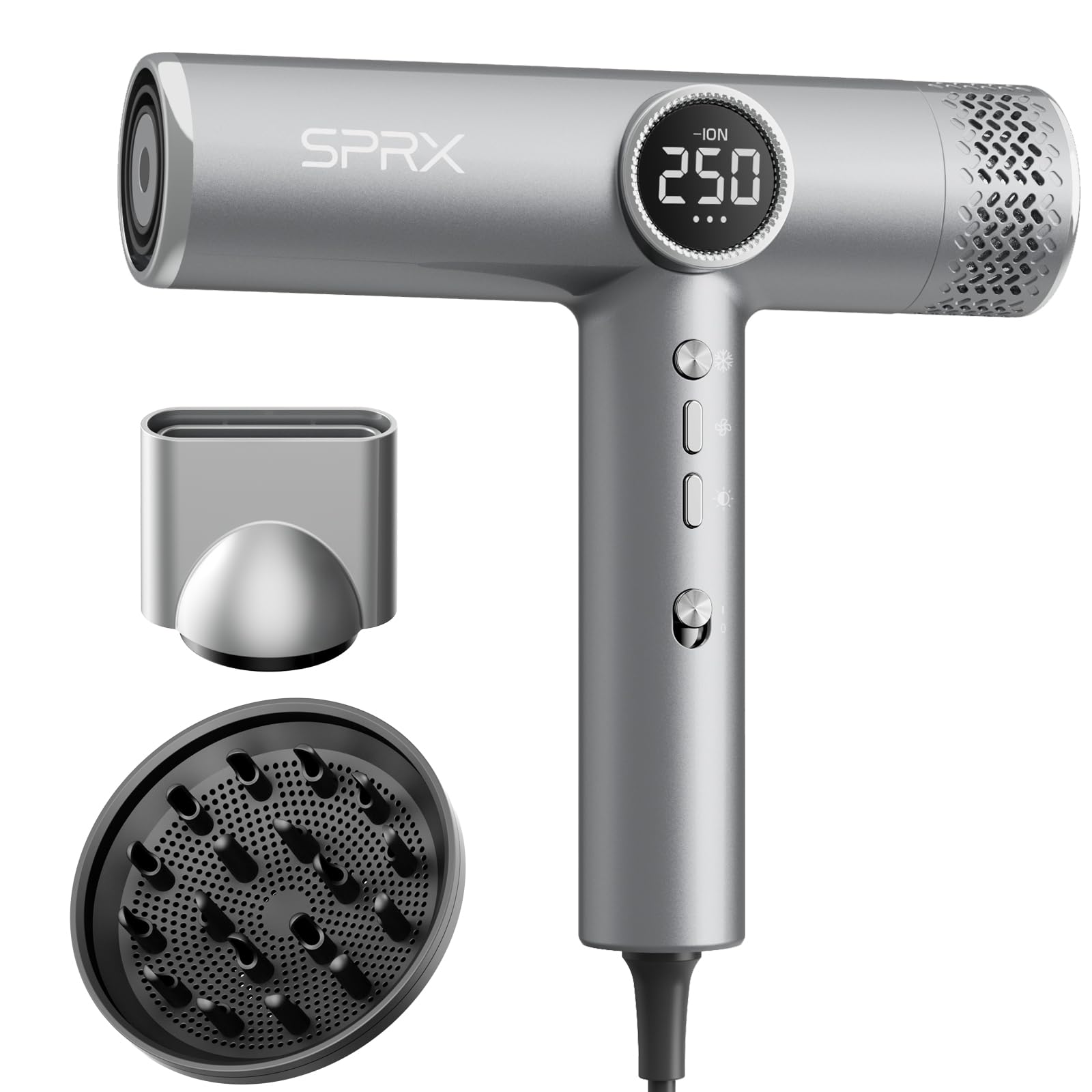 Photo 1 of ***FACTORY SEALED NO REFUNDS OR RETURNS** High-Speed Ionic Hair Dryer with Diffuser,160,000 RPM Professional Brushless Motor Blow Dryer,Fast Drying Without Damage,500M Negative Ions,Lightweight Travel Design (Low Noise, Salon Quality)