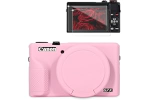 Frevyve Case for Canon G7X Mark III Camera, Soft Silicone Protective Case, Powershot G7X Mark III Sleeve with Removable Lens 