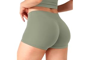 YEOREO Women's Low Rise Biker Shorts 2.5" No Front Seam Zahida Workout Volleyball Gym Yoga Booty Shorts