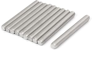 uxcell uxcellM8 x 70mm 1.25mm Pitch 304 Stainless Steel Fully Threaded Rods Bar Studs 10 Pcs