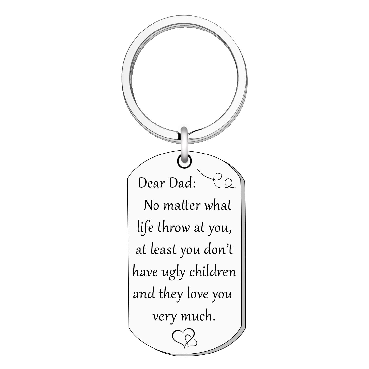 STYFA Dad keyring Daddy gifts from son daughter I Love You Very Much Father's day Gifts Christmas gifts birthday gift for stepdad new dad present from kids Valentine gifts present for wedding Men