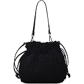 Extolove Fluffy Purse, Faux Fur Purses for Women Furry Crossbody Bucket Bags Fuzzy Shoulder Tote Bag | Fluffy Purse, Faux Fur Purses, Furry Crossbody, Fuzzy Shoulder