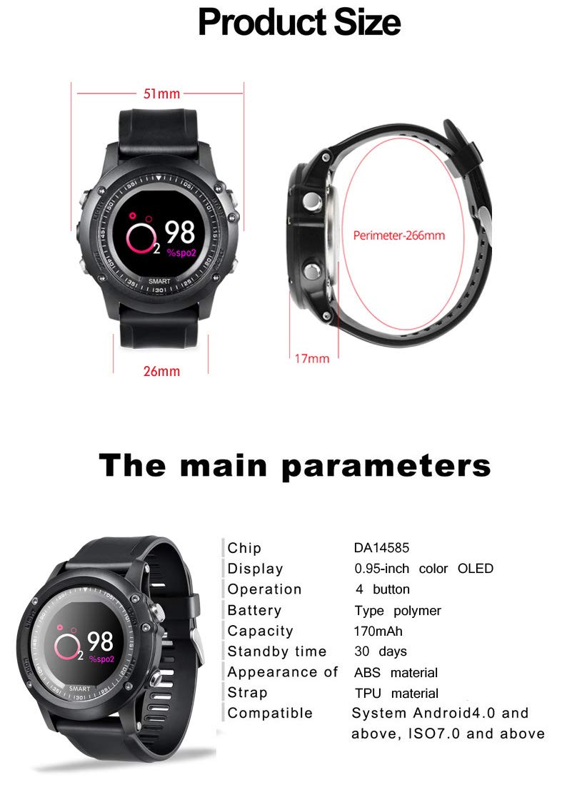 Amazon.com: YOZOOE T2 IP68 Impermeable Presión Arterial ...