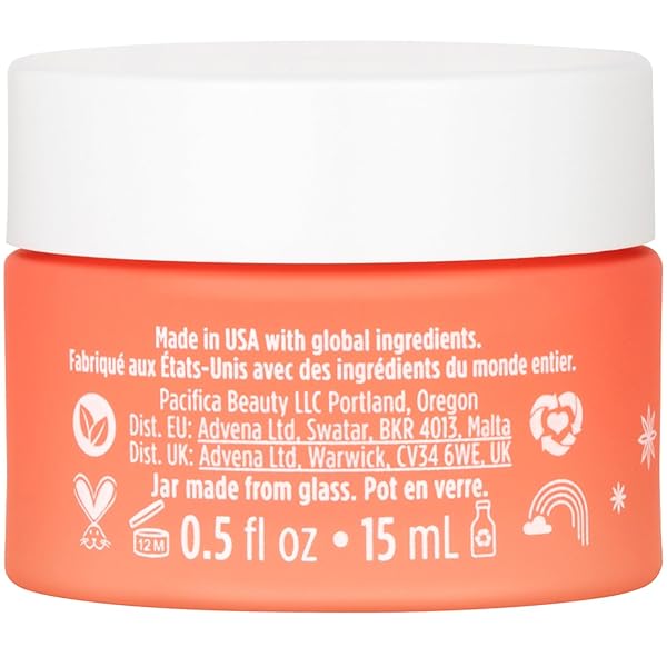 PACIFICA GLOW BABY BRIGHTENING EYE CREAM – VITAMIN C UNDER EYE CREAM FOR DARK CIRCLES & PUFFINESS, CAFFEINE-INFUSED EYE BRIGHTENER FOR TIRED EYES FRAGRANCE-FREE 0.5 OZ CLEAN VEGAN DERMATOLOGIST TESTED