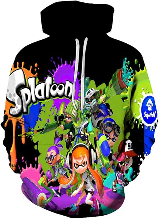 Amazon.com: Agdgjrkjk Splatoon Pullover Outerwear Pullover Sweater Sweatshirt Comfortable Adult 