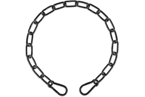 XIHIRCD Gate Chain Locks for Outdoor Fence Yard, with Carabiners 20 Inch Stainless Steel Gate Chain Link Security Farm Gate Latch for Livestock Horse Goat Dog Stall Cow Corral Supplies (4mm Thick)