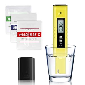 TDS and PH Meter for Water Test Digital PH Reader 0.01High Accuracy for Drinking Pool Aquarium Water Food and Beer Brewing