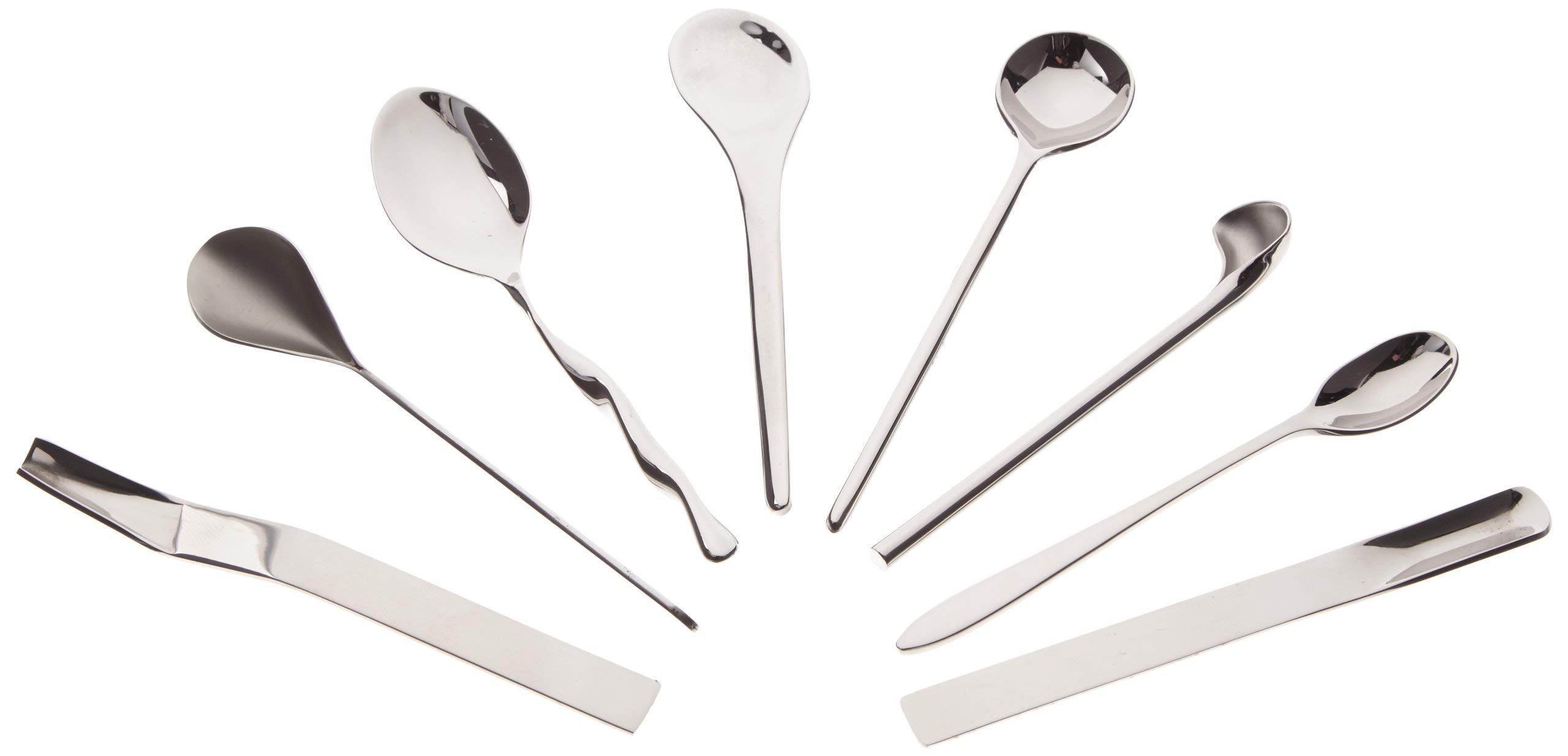 Alessi Il caffè/tè Alessi MSPOONSET - Set of 8 Coffee Spoons in 18/10 Stainless Steel Mirror Polished
